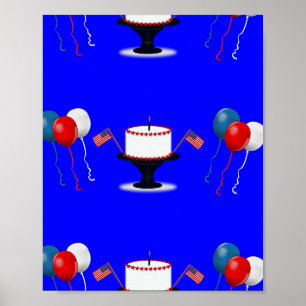 Affiche Fête de l'Indépendance à thème