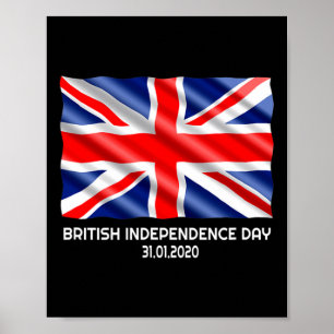 Affiche Fête de l'Indépendance britannique Brexit Valentin