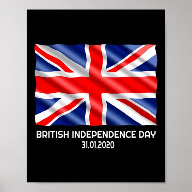 Affiche Fête de l'Indépendance britannique Brexit Valentin (Devant)