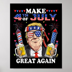 Affiche Fête de l'Indépendance de Trump Faire 4 juillet Gr