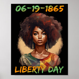Affiche - Fête de l'indépendance des femmes afro-américain