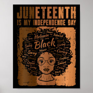 Affiche Fête de l'Indépendance des femmes noires Melanin F