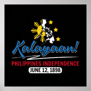 Affiche Fête de l'indépendance du Kalayaan aux Philippines