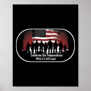 Affiche Fête de l'Indépendance Fier Américain