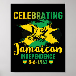 Affiche Fête de l'Indépendance Fière Jamaïque 1962