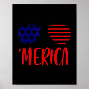 Affiche Fête de l'Indépendance Merica Memorial Day