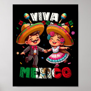 Affiche Fête De L'Indépendance Mexicaine Viva Mexique S Ga