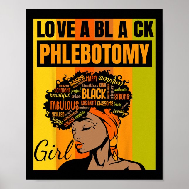 Affiche Fête de l'Indépendance Noire - Amour Une Phlebotom (Devant)