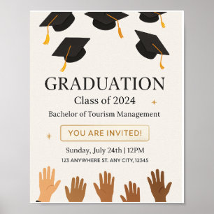 Affiche Fête de l'obtention du diplôme