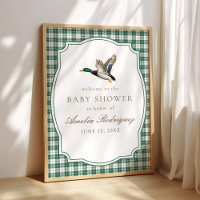 Fête de naissance de bébé canard colvert moderne e