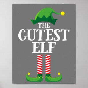 Affiche Fête de Noël du groupe de famille de jumelage Elf