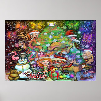 Affiche Fête de Noël magique