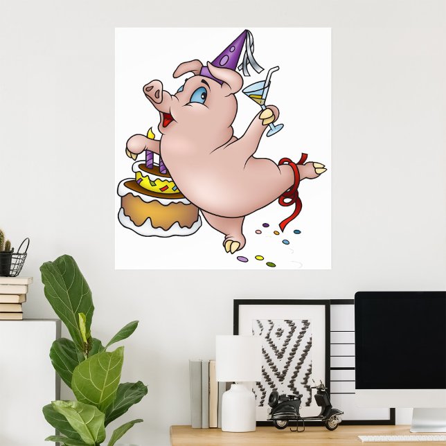 Affiche Fête de porc (Créateur téléchargé)