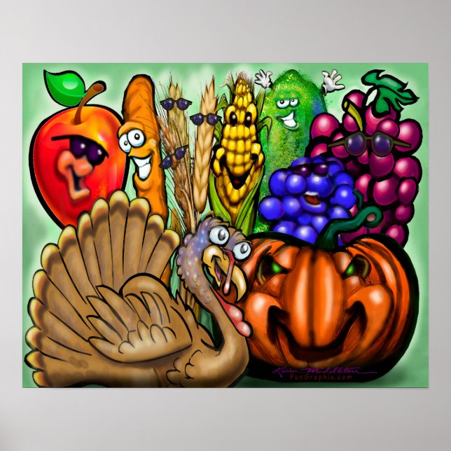 Affiche Fête de Thanksgiving (Devant)
