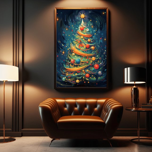 Affiche "Fête de Whimsy : Arbre de Noël Whimsical (Créateur téléchargé)