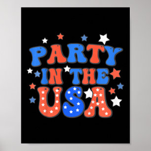 Affiche Fête Des Enfants Aux Etats-Unis 4 juillet Fête De