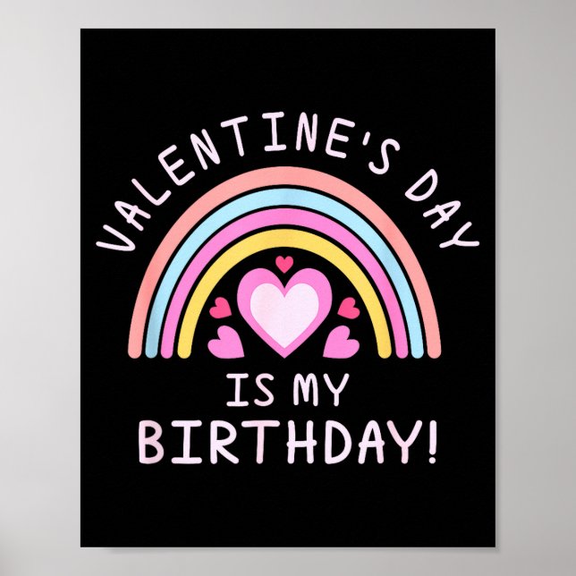 Affiche Fête des femmes Saint-Valentin Anniversaire Arc-en (Devant)