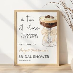 Affiche Fête des mariées Bow Espresso Martini - 16x20