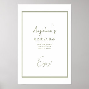 Affiche Fête des mariées d'affiche dans un style élégant.