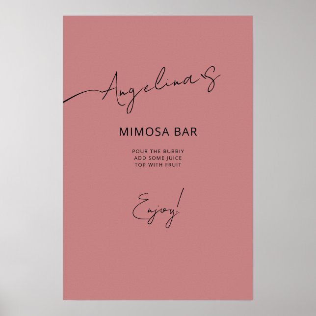 Affiche Fête des mariées d'affiche dans un style élégant. (Devant)