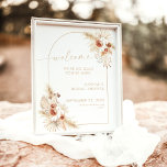 Affiche Fête des mariées d'Affiche de bienvenue Boho Beige<br><div class="desc">Cette belle affiche de bienvenue personnalisable présente un design minimaliste avec un schéma de couleurs terreuses et désertiques - parfait pour un événement saturé de tons neutres et est une belle façon d'accueillir chaleureusement vos invités à votre mariage, douche nuptiale, baby shower ou événement spécial. Modifiez facilement la plupart des...</div>