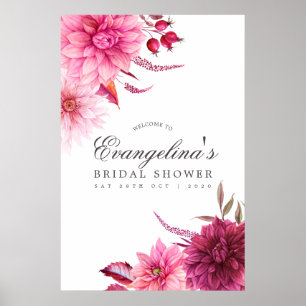 Affiche Fête des mariées d'automne bourguignonne et rousse