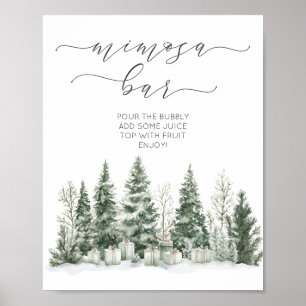 Affiche Fête des mariées De Neige Amoureuse Mim-osa Bar