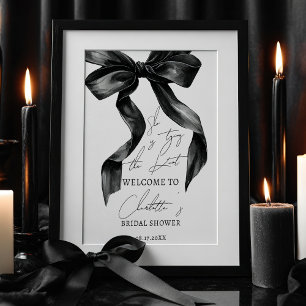 Affiche Fête des mariées de noeud de jonction Chic Black B