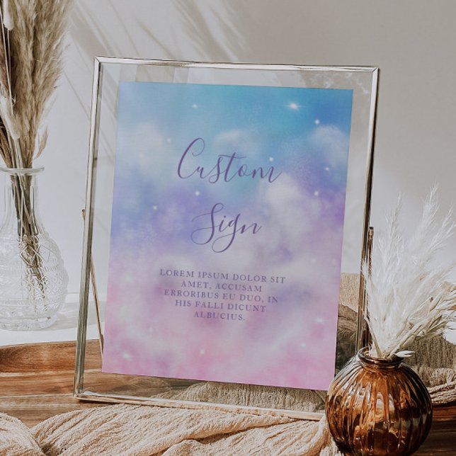 Affiche Fête des mariées de nuage Dreamy - Panneau personn (Créateur téléchargé)