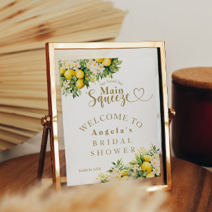 Affiche Fête des mariées d'été moderne au citron