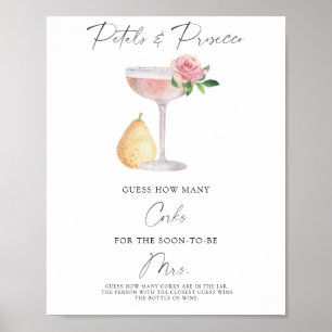 Affiche Fête des mariées Devine combien de lièges