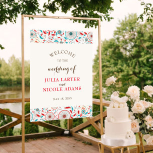 Affiche Fête des mariées Dreamcatcher en plumes tribales B