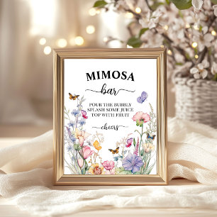 Affiche Fête des mariées fleur sauvage Bloom 'Mimosa Bar'