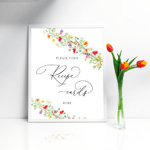 Affiche Fête des mariées fleur sauvage laisser Recette Car