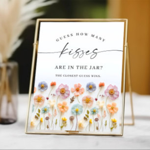 Affiche Fête des mariées Fleur sauvage Pastel Pink