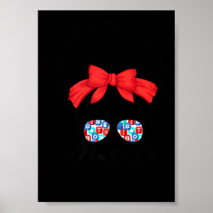Affiche Fête des mères afro-américaine 2022 Chignon désord