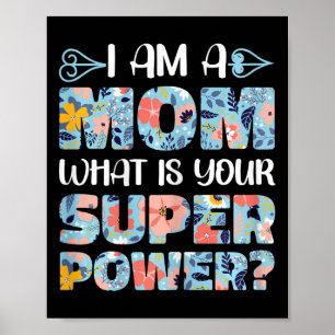 Affiche Fête des Mères Fantastique maman Je suis une maman