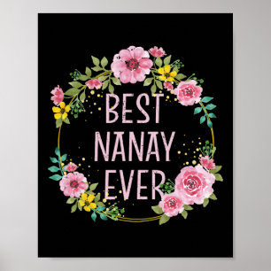 Affiche Fête des mères Floral Meilleur Nanay Jamais Filipi