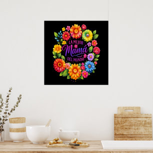 Affiche Fête des Mères La Meilleure Maman du Monde