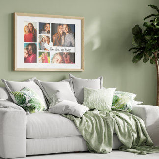 Affiche Fête des mères personnalisée Collage photo personn