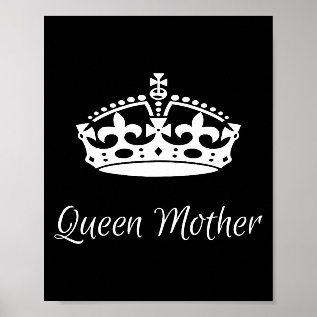 Affiche Fête des mères reine mère maman grand-mère  (Devant)
