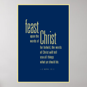 Affiche Fête des paroles du Christ (LDS)
