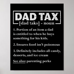 Affiche Fête des pères de définition fiscale drôles papa f