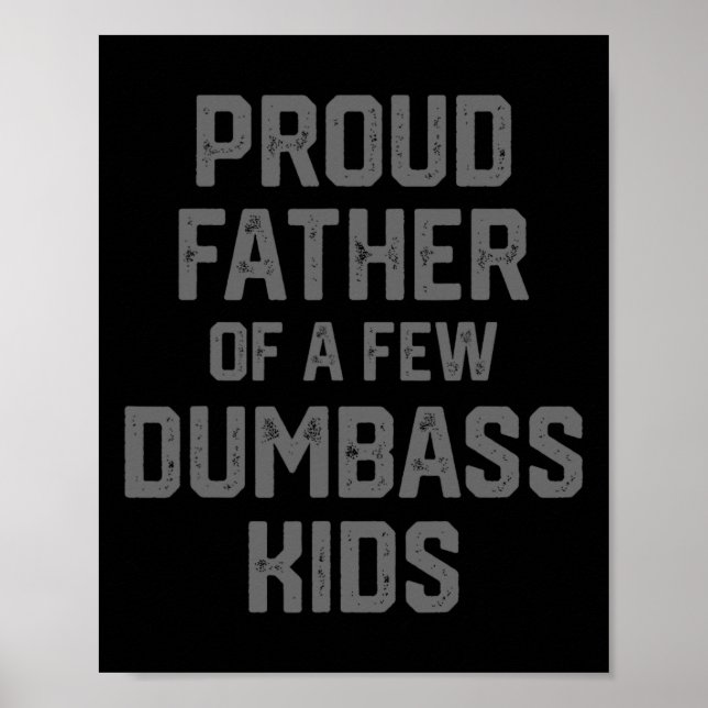 Affiche Fête des pères Drôle Présente Pour Papa Père Des E (Devant)