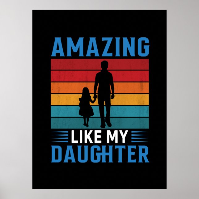 Affiche Fête des pères Extraordinaire Comme Ma Fille (Devant)