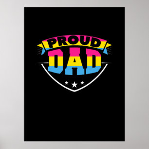 Affiche Fête des pères   Fier Papa Pansexuel Fille