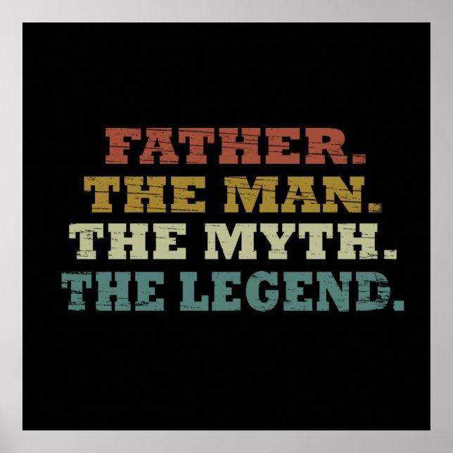 Affiche fête des pères idées cadeaux (Devant)