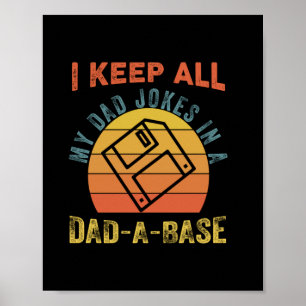 Affiche Fête des pères Je Garde Tous Mon Père Blagues