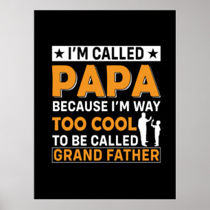 Affiche Fête des pères Je M'Appelle Papa