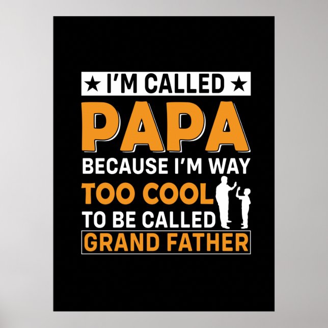 Affiche Fête des pères Je M'Appelle Papa (Devant)